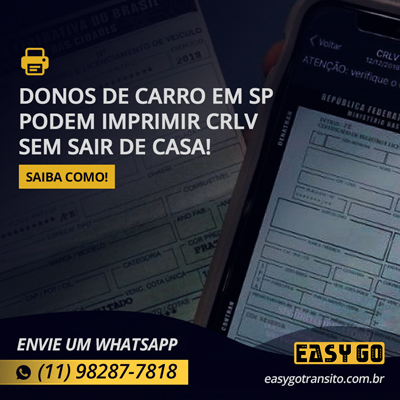 Leia mais sobre o artigo Donos de carro em SP podem imprimir CRLV sem sair de casa!