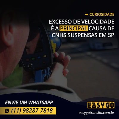 Leia mais sobre o artigo Excesso de velocidade é a principal causa de CNHs suspensas em SP