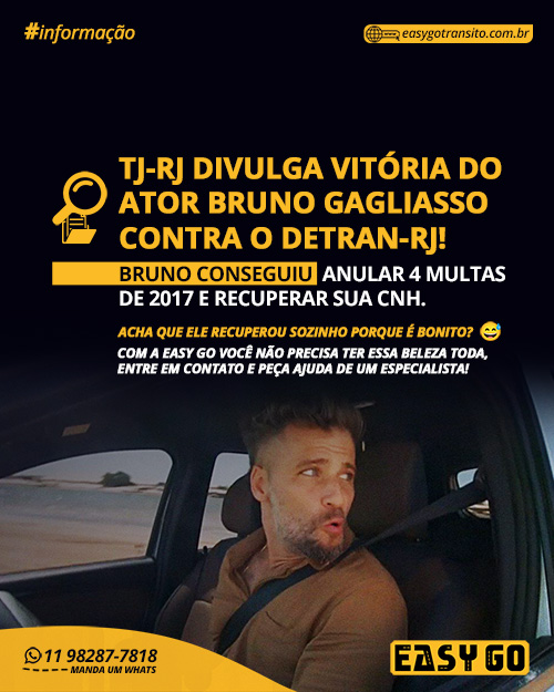 Leia mais sobre o artigo TJ-RJ divulga vitória do ator Bruno Gagliasso contra o detran-RJ!