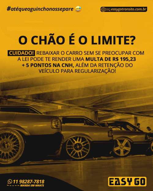 O chão é o limite? Saiba mais sobre a multa para carros rebaixados!