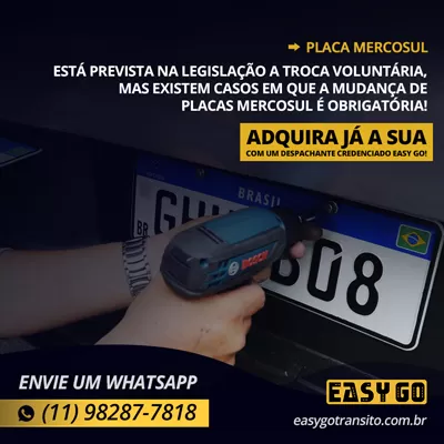 placa mercosul adquira easy go