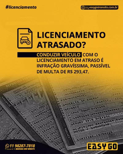 licenciamento atrasado easy go