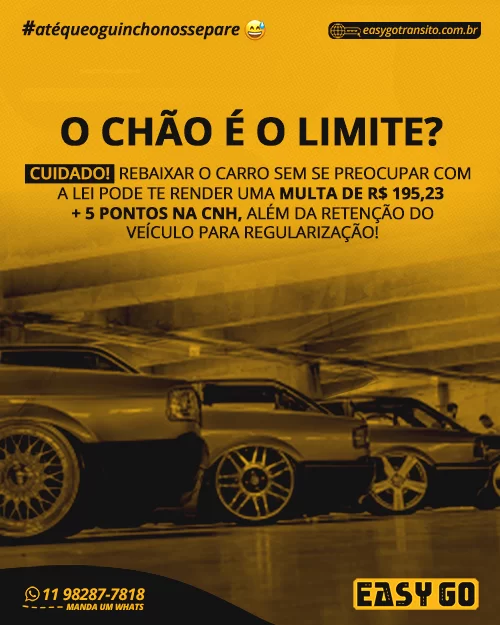 Leia mais sobre o artigo O chão é o limite? Saiba mais sobre a multa para carros rebaixados!